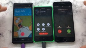 Crazy Call HTS 5 vs Nokia X Dual Sim vs Apple iPhone 6/ Incoming, Outgoing Mobile Calls