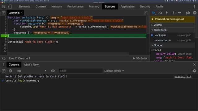 ? 1335 Closure - uzáver - TypeScript slovensky смотреть онлайн