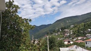 Отель Морской бриз 2, Гагра  Пер Апсны 3. Панорамный вид из окна номера. 16.09.22.