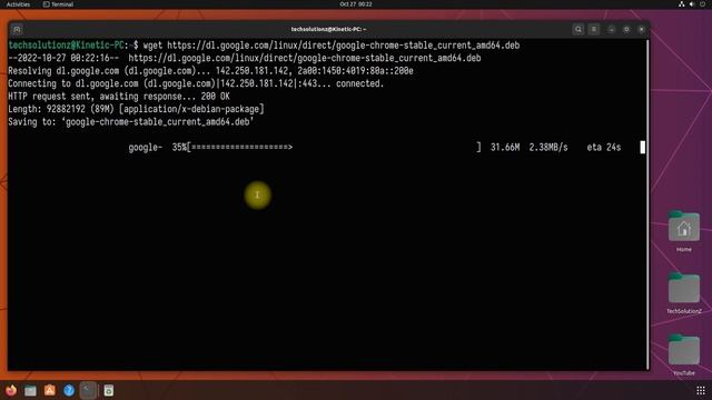 How to Install Google Chrome Browser on Ubuntu 22.10 Kinetic Kodu смотреть онлайн