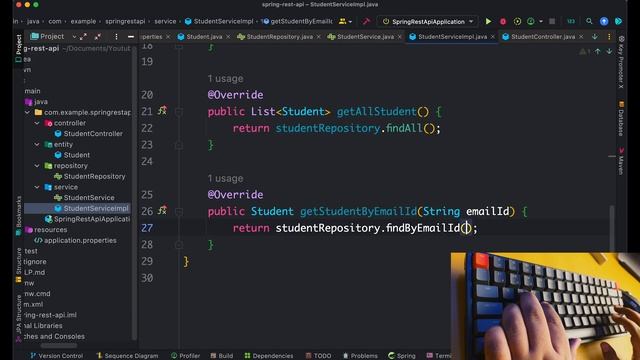 Building REST API with Spring Boot - Keyboard Typing ASMR