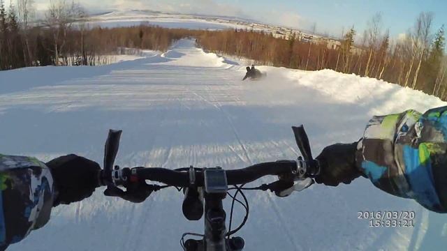 Снежный парк-ватрухан потерял пассажира:-P смотреть онлайн