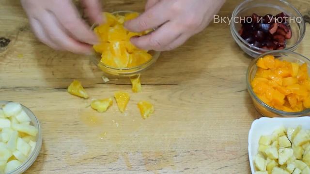 Салат из фруктов и творога смотреть онлайн