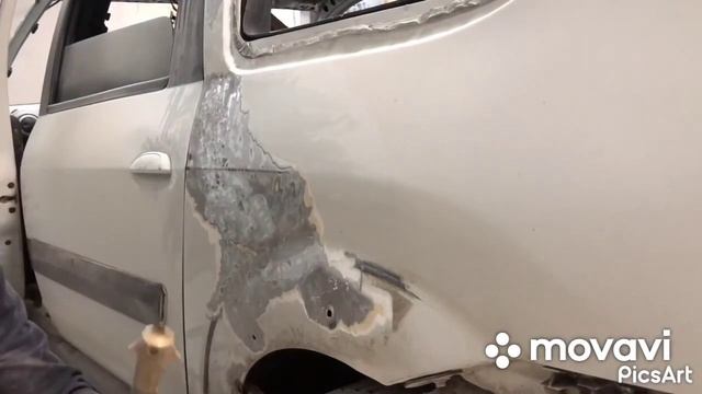 Правка металла заднего крыла лада ларгус часть 1 смотреть онлайн