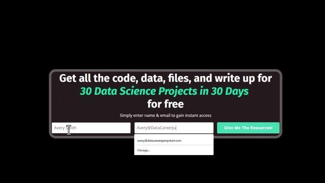 Building 30 Data Science Projects in 30 Days