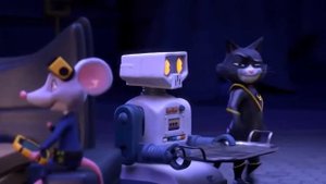 Мультфильм Супер Пёс и Турбо Кот.