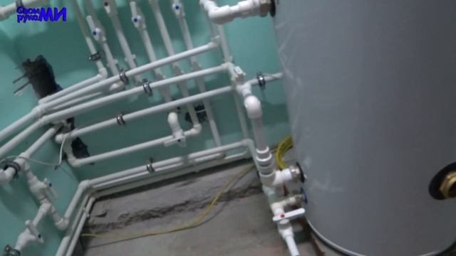 Подключил БОЙЛЕР косвенного нагрева. Система рециркуляции. Горячая вода в доме.