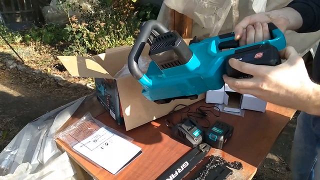 Электропила Аккумуляторная Grand АПЦ-21V Распаковка Обзор смотреть онлайн