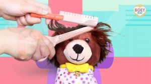 FIRST HAIRCUT! | Getting a haircut for Toddlers | Going to the Hairdresser | Boy/Girl | BOEY Bear