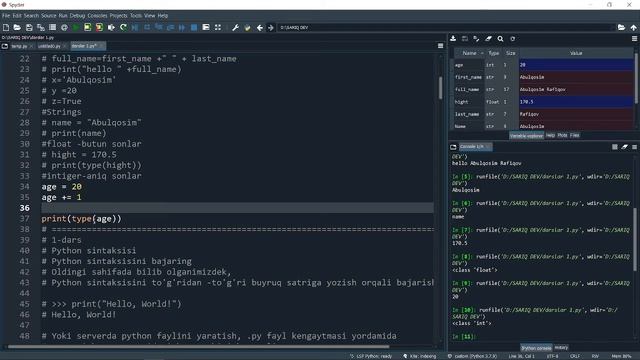 Python darslari  #00 - Pythonga kirish