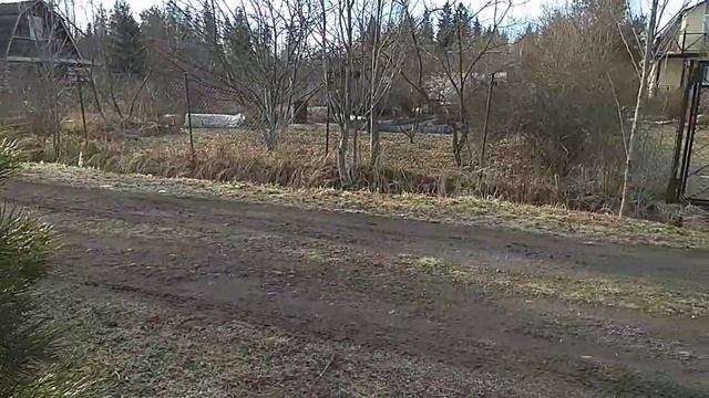 первый в 2021 году бесснежный приезд на дачу. смотреть онлайн