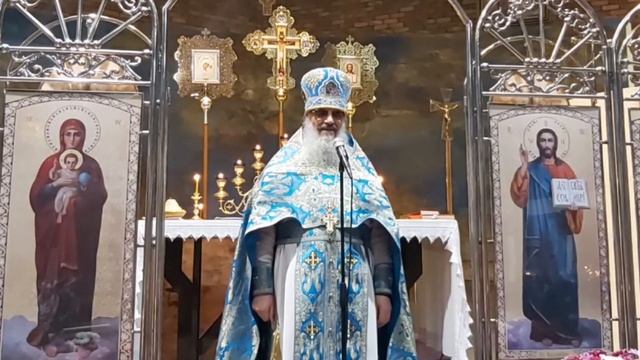 Благовещение Пресвятой Богородицы. Проповедь архимандрита Амвросия на ночной Божественной литургии