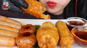 ASMR DAECHANG, RING GOPCHANG, KIELBASA SAUSAGE 통대창, 링곱창, 킬바사 소시지 EATING SOUNDS MUKBANG KOREAN 먹방