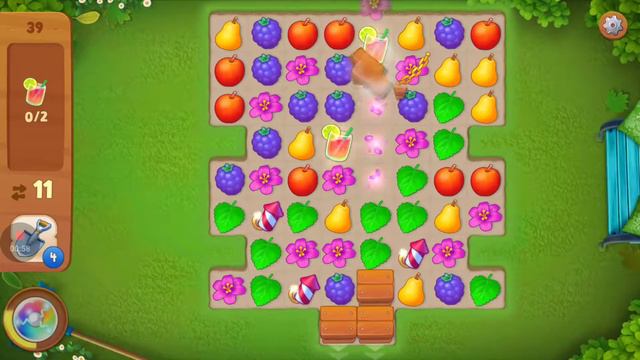 Прохождение игры GARDENSCAPES 39 уровень/ level #39 смотреть онлайн