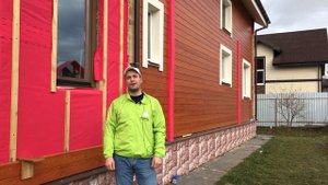 Монтаж планкена на фасад. Технология по полочкам