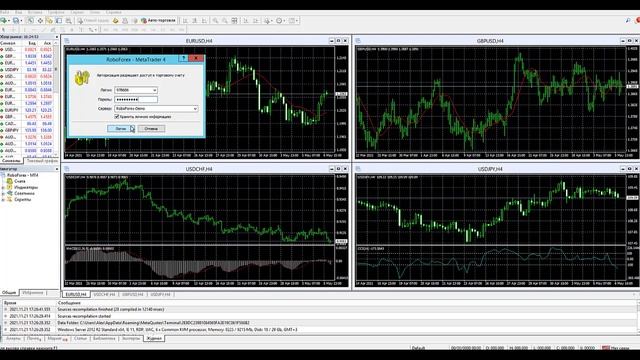 Регистрация Roboforex, установка робота