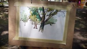 ПЛЕНЭР НА КАРАНТИНЕ / как рисовать на природе / АКВАРЕЛЬ /ГУАШЬ / МАСЛО