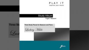 Three Study Pieces for Bassoon and Piano: No. 3, Adagio (Piano Accompaniment - Metronome: 1/8 =...