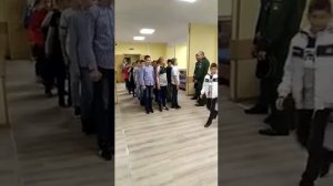 Первый день в Московском Суворовское военное училище