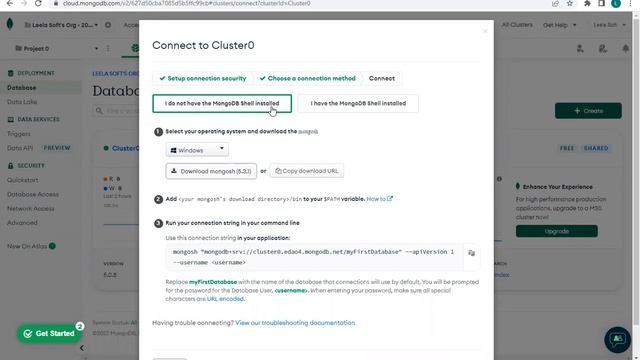 Connect: MongoDB Shell TO Cloud MongoDB Atlas || Madhu Sir || Leela Soft Technologies, Vijayawada смотреть онлайн