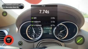 Разгон Mercedes-Benz GL500 2012 год