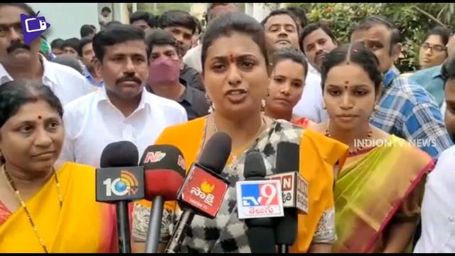 Minister RK Roja React on Narayana Bail Issue | RK Roja Comments on Narayana | Indiontvnews смотреть онлайн