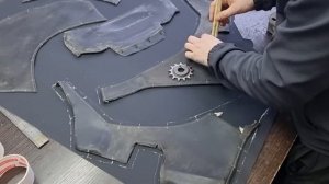 Восстановление и перетяжка сиденья от снегохода.