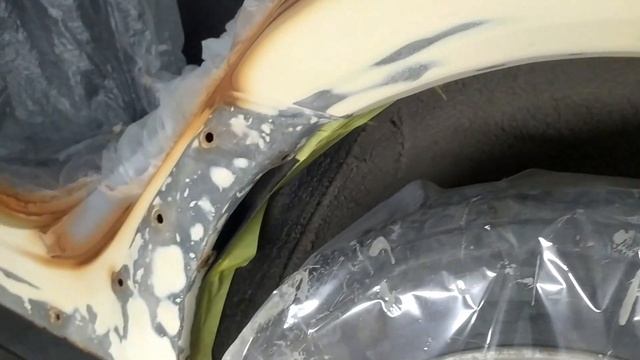 Рено Колеос ,гнилые арки,дыры, ремонт стеклопластиком