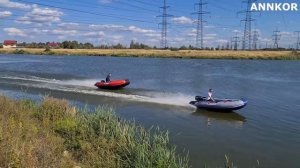 Надувная лодка пвх 370R НДНД с мотором Yamaha и Mercury