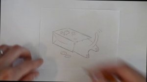 Простые рисунки. Котик с печеньем