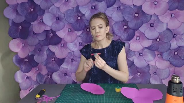 Мастер-класс ФИАЛКА из фоамирана. Большие (ростовые) цветы
