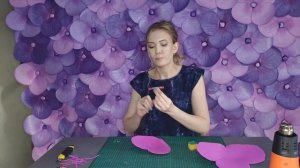 Мастер-класс ФИАЛКА из фоамирана. Большие (ростовые) цветы