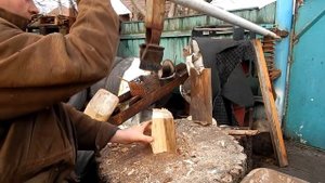 Супер ручной дровокол - колун   manual splitter - cleaver