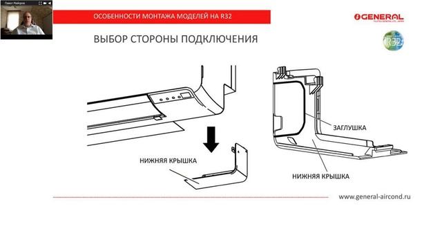 Запись вебинара АЯК Особенности монтажа бытовых сплит-систем General