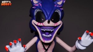 Making Beast Sonic.exe & Fleetway Sonic ➤ Fnf VS SONIC EXE 2.0 Mod ★ Cosclay Polymer Clay Tutorial