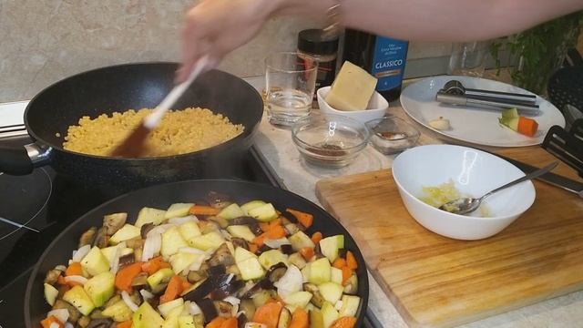 Паста птитим с овощами смотреть онлайн