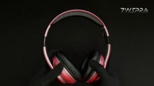 TWS Pro V33 красные светящиеся беспроводные наушники блютуз. Наушники накладные игровые с микрофоно