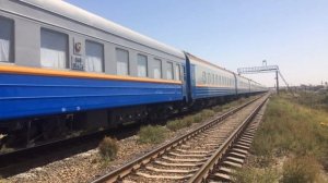 Скорый поезд №41 Алматы-Атырау\Fast train №41 Almaty-Atyrau\КТЖ.ТЭ33А.Поезд.Алматы.Атырау.