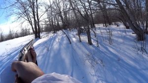 Удачное закрытие сезона.Охота на зайца без собаки. "Ну погоди" 13.02.2022