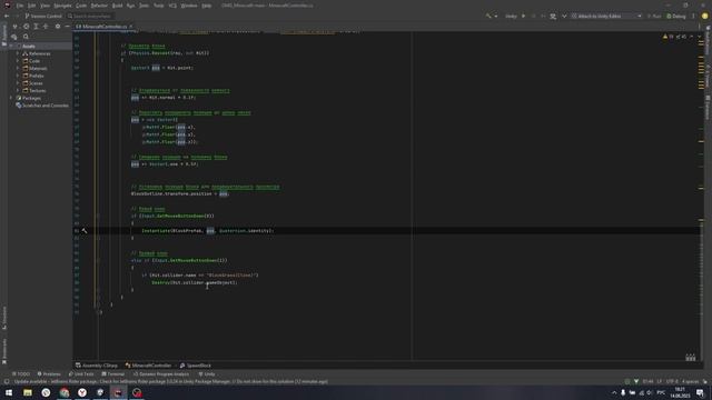 Minecraft в одном скрипте Unity 3d смотреть онлайн