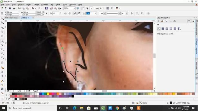 How to convert images into line art in CorelDraw x7 ll corel draw designs ll CorelDraw tutorial