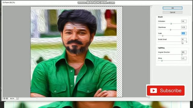 how to create oil painting effect in photoshop cc without using third party plugin