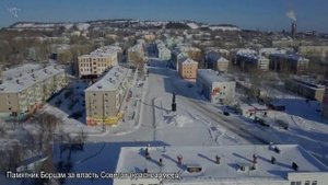 Зимняя Кушва с высоты полёта