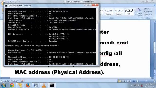 How To Know Your PC IP Address and MAC Address on Windows? смотреть онлайн