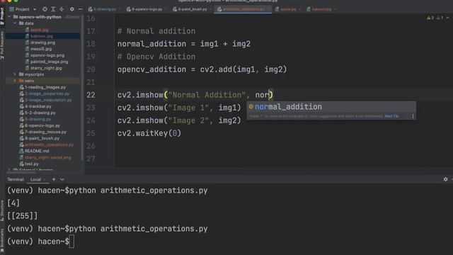 OpenCV with Python | 10-Arithmetic Operations on Images