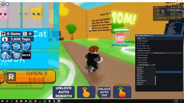 [VERY OP!] ?TAPPING SIMULATOR HACK? | ROBLOX EXPLOIT | AUTO REBIRTH, AUTO FARM, ETC смотреть онлайн