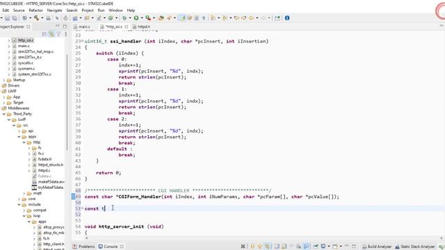 STM32 ETHERNET #6.2  HTTP WEBSERVER PART 3 || CGI (Common gateway Interface)