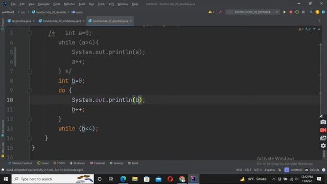 JAVA tutorial #  20 : do-while loop in java by howto code waqas java course for beginners in Hindi