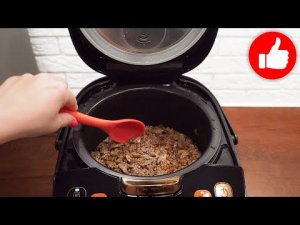 Просто нарезаем и складываем в мультиварку! Все будут просить этот вкусный рецепт гречки с печенью!