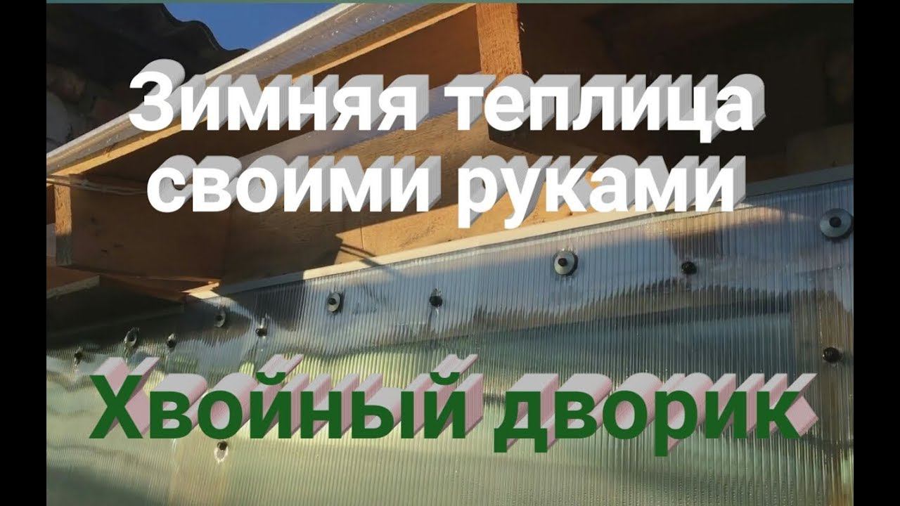 Зимняя теплица из поликарбоната своими руками для выращивания хвойных растений. Саженцы хвойных
